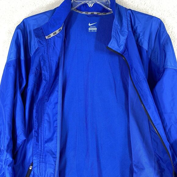 Nike Jacket Mens XXL Blue Vent Windbreaker Full Zip 90s Y2K Retro Track Golfing - Picture 12 of 14